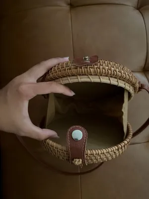 Rattan bag Brown thumbnail 2