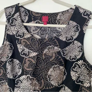 212 Collection Linen Cotton Floral Shift Dress Sz 14 thumbnail 5