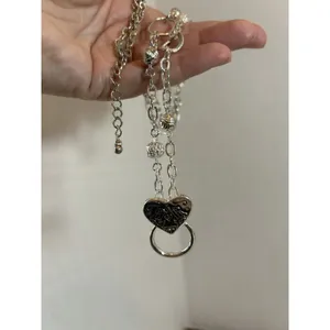 Angel Design ID Badge Holder Necklace Glasses Chain Silver Tone Lanyard 14” NIP thumbnail 4