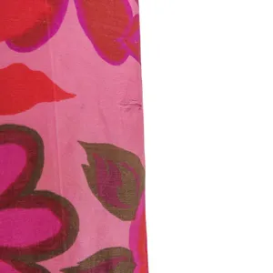 Musette 1960s Vintage Pink Floral High Neck Sleeveless Mini Dress XS Retro Mod thumbnail 4
