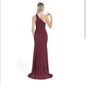 Azazie High Neck Rhistone one Shoulder Bridesmate Gown Maxi Dress‎ thumbnail 2