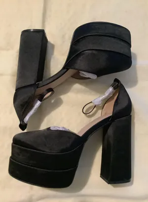 Glaze Satin platform shoes thumbnail 1
