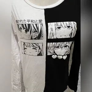 On Fire Womens Anime T-Shirt size L thumbnail 2