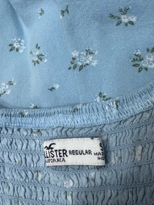 Mid thigh, Hollister blue flower dress thumbnail 2