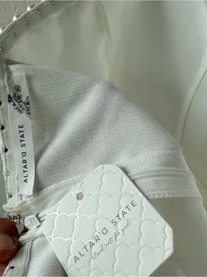Altar'd State White Strapless Mini Dress thumbnail 8