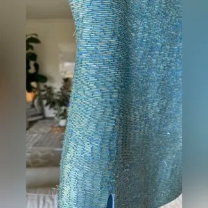 Staud Le Sable minidress in French Blue thumbnail 5