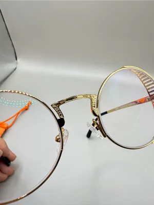Vooglam Round Gold Metal Frame Glasses, unknown prescription thumbnail 5