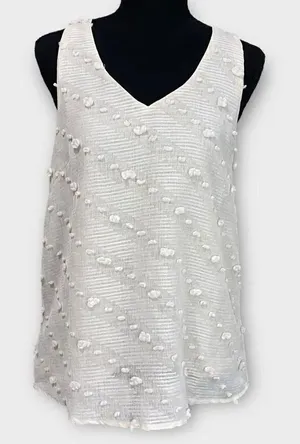 Entro Cream Racerback Tank Small thumbnail 1