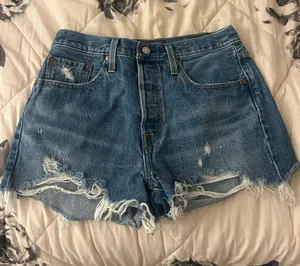 Levi’s Shorts 501 Denim High-Rise Blue thumbnail 1