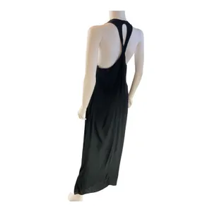 Ladakh XL Black Maxi Dress Halter‎ Sleeveless Crisscross Back Casual Party thumbnail 2