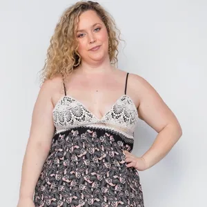 Ganji Paisley Crochet Spaghetti Strap Maxi Dress in Black/Cream Boutique NWT thumbnail 9