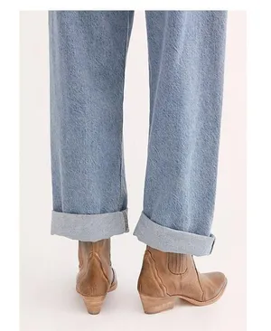 Free People Beige Gray New Frontier Chelsea Western Cowboy Boots Sz.39(US 8.5) thumbnail 2