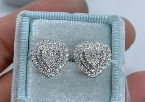 & Other Stories Women’s Gorgeous Heart Shape CZ Stud Earrings thumbnail 1
