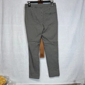 Zara Black & White Gingham‎ Print High Rise Ankle Pants Size S thumbnail 5