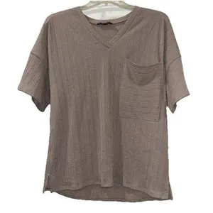 Shop Basic Beige Top Women’s Medium Tan thumbnail 1