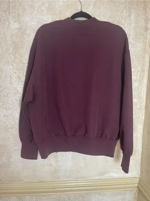 Nike Sportswear Tech Fleece Style Crewneck Sweatshirt Maroon Burgundy Sz S thumbnail 7