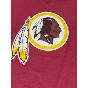 Fanatics Washington Redskins V‑Neck Graphic Tee Maroon Womens Size XXL Vintage thumbnail 2