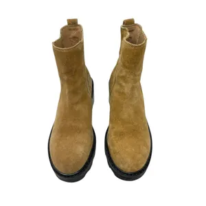 Madewell The Gwenda‎ Platform Ankle Boot Chunky Platform Suede Tan Size US 7 thumbnail 4