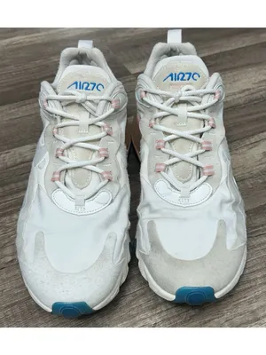 Nike Air Max 270 React Shoes Womens 9.5 American Modern White Pink AT6174-100 thumbnail 4