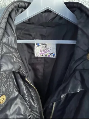 Vintage High Society Rainer Engel Puffer Jacket Black Ski Coat Lace Up S / M thumbnail 5