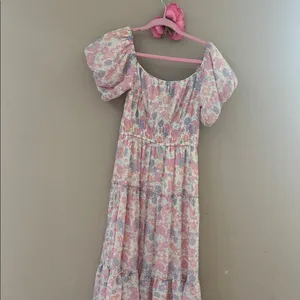 Trixxi Floral Pink and Purple Dress thumbnail 7
