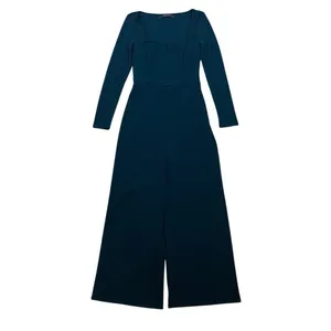Urban Outfitters Teal Long Sleeve Jumpsuit Modern Womens M thumbnail 2