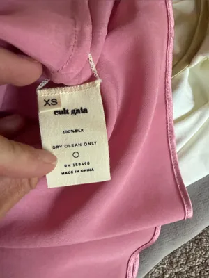 NWT CULT GAIA pink Azariah Ilk Lip Dress thumbnail 5
