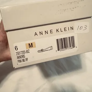 Anne Klein Flex Pink Snakeskin‎ Loafers Women’s 6M silver buckle mocassin flats thumbnail 8