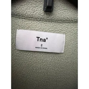 TNA Aritzia Sz 2 Polar Jacket Polartec 200 Long Sleeve Fleece Shacket Green Xx-8 thumbnail 2
