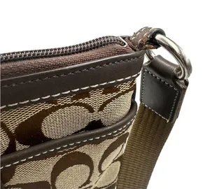COACH Brown Signature Canvas Crossbody thumbnail 7