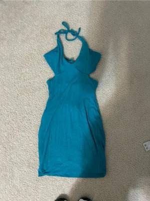 Hello Molly No Need to Talk Dress Blue thumbnail 3