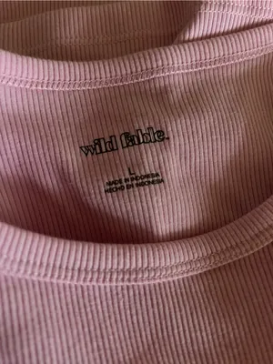 Wild Fable Pink Ribbed Cropped Tank Top - Women thumbnail 4
