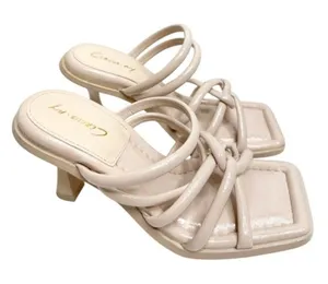 CircusBy Sam Edelman Sandala Womens‎ Size 7 Tan Square Toe Slip On Heels thumbnail 1