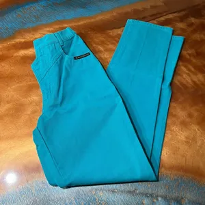 Rocky Mountain Clothing Turquoise High rise Jeans size 25” bare back riding thumbnail 1