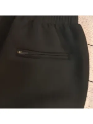 Gymshark black ruched crop joggers size small thumbnail 3