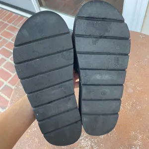 Seychelles platform quilted Vibe Check Slide in black Leather sz 9 thumbnail 4