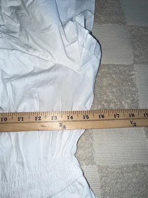 NWT J. Crew White One-Shoulder Maxi Smocked Dress‎ size XS thumbnail 2