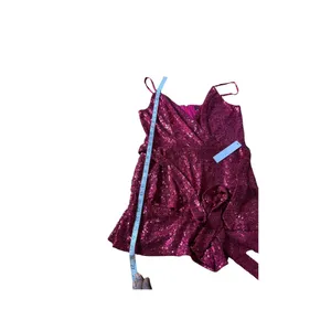 Venus Womens Sequin Romper V-Neck Spaghetti Strap Size L Sparkly Glam Party NEW thumbnail 8