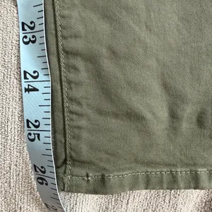 Veronica Beard Jean Army Green Utility‎ Pants Button Fly Straight Leg Olive 26 thumbnail 5