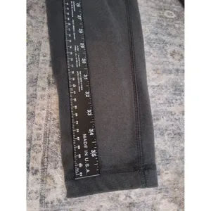 Soybu Charcoal Gray Fleece Lined Athleisure Leggings Zipper Pockets Soft Size M thumbnail 11