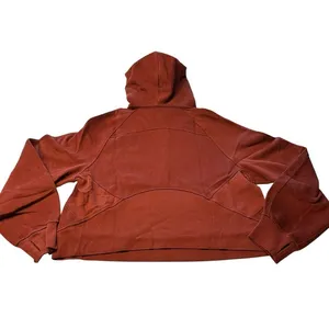 Lululemon Women’s M/L Scuba Oversized Half Zip Hoodie Date Brown Comfy‎ Cozy New thumbnail 3