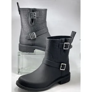 Sam Edelman Keigan Boots Croc Embossed Size 7M Waterproof thumbnail 1