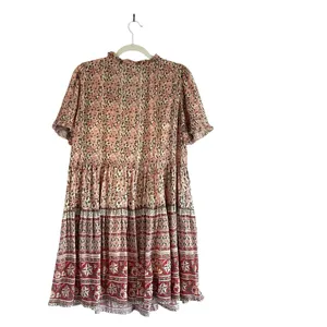 Sundance Fields of Beauty Tiered Peasant Dress XS FINAL PRICE thumbnail 4