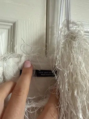 Zara White fringe Feathered Mini Dress sz S thumbnail 7