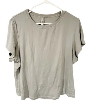 Skims Plus Size Grey Printed Spellout Short Sleeve Crewneck Tshirt Size 4X thumbnail 1