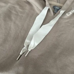 Aerie Beige Cropped Cotton Loose Fit Hoodie thumbnail 3