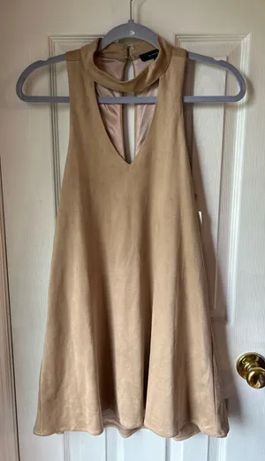 Olivaceous Seude like Dress thumbnail 1
