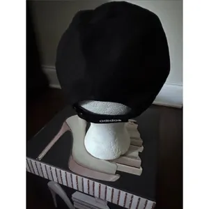 adidas Black Cap with White Logo Patch thumbnail 3