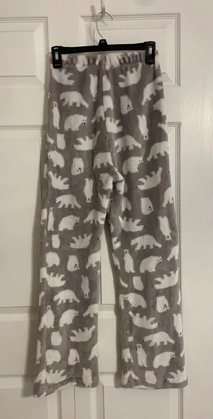 polar bear pajama pants Gray thumbnail 1