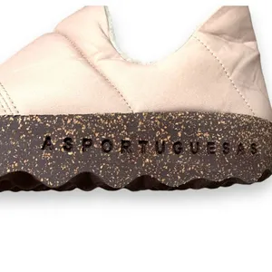 Asportuguesas Crus Light Pink Fabric Slip-On Shoes‎ Cork Sole EU 41 Sustainable thumbnail 4
